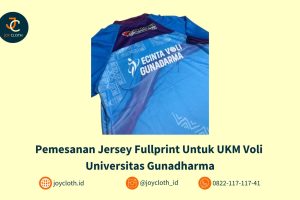 Pemesanan Jersey Fullprint untuk UKM Voli Universitas Gunadharma by Joy Cloth Sablon & Konveksi