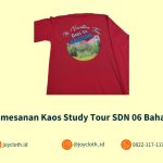 Pemesanan Kaos Study Tour SDN 06 Bahagia by Joy Cloth Sablon & Konveksi