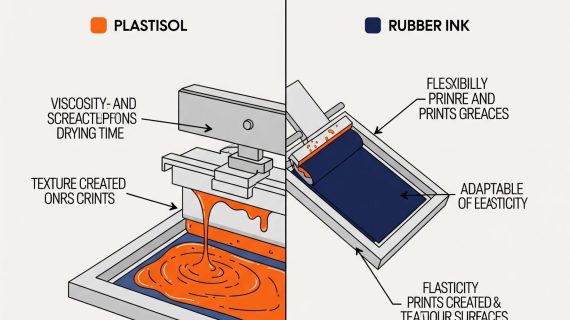 Perbedaan Sablon Plastisol dan Rubber: Mana yang Lebih Baik?