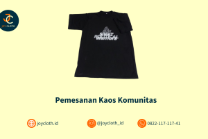 Pemesanan Kaos Komunitas Silent Warrior Political by Joy Cloth Sablon & Konveksi