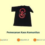 Pemesanan Kaos Komunitas Custom by Joy Cloth Sablon & Konveksi