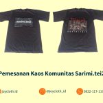 Pemesanan Kaos Komunitas Sarimi.tei2 by Joy Cloth Sablon & Konveksi