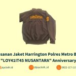 Pemesanan Jaket Harrington Polres Metro Bekasi Kota “LOY41IT45 NUSANTARA” Anniversary ke-8 by Joy Cloth Sablon & Konveksi