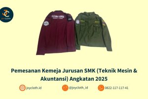 Pemesanan Kemeja Jurusan SMK (Teknik Mesin, Akuntansi, & Jurusan Lain) Angkatan 2025 by Joy Cloth Sablon & Konveksi