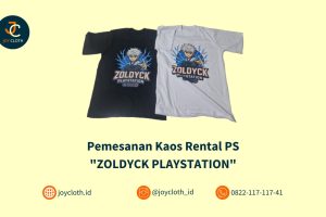 Pemesanan Kaos Karyawan Rental PS “ZOLDYCK PLAYSTATION” by Joy Cloth Sablon & Konveksi