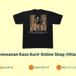 Pemesanan Kaos Kurir Online Shop (Hitam) by Joy Cloth Sablon & Konveksi