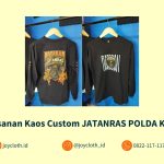 Pemesanan Kaos Custom JATANRAS POLDA KALTIM by Joy Cloth Sablon & Konveksi