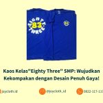 Kaos Kelas”Eighty Three” SMP: Wujudkan Kekompakan dengan Desain Penuh Gaya!