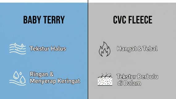 Hangat Tapi Beda! Pahami Perbedaan Bahan Hoodie Baby Terry vs CVC Fleece yang Wajib Kamu Tahu