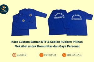 Kaos Custom Satuan DTF & Sablon Rubber: Pilihan Fleksibel untuk Komunitas dan Gaya Personal