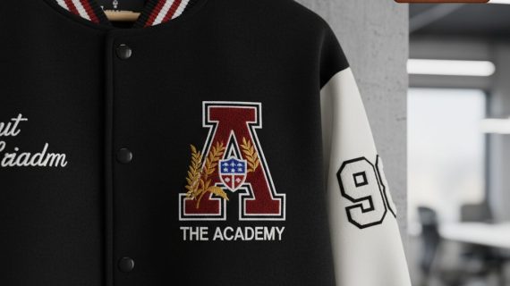 Kualitas Premium! Jasa Bordir Logo Jaket Varsity Custom untuk Sekolah, Kampus, atau Komunitas