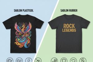 Wajib Tahu! Perbedaan Sablon Plastisol dan Rubber untuk Kaos Combed 24s: Mana yang Lebih Awet?