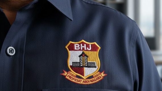 Kesan Berwibawa! Jasa Bordir Logo Jaket PDH/Kemeja Dinas untuk Tampilan Profesional