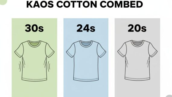 Biar Gak Salah Pilih! Simak Perbedaan Bahan Kaos Cotton Combed 30s, 24s, dan 20s