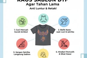 Anti Luntur & Retak! 5 Cara Tepat Merawat Kaos Sablon DTF Agar Tahan Lama