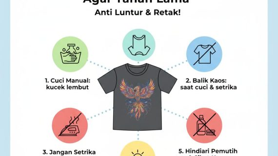 Anti Luntur & Retak! 5 Cara Tepat Merawat Kaos Sablon DTF Agar Tahan Lama