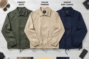 Gaya Kasual Juara! Mengenal Jenis Bahan Jaket Coach yang Tepat dan Anti Gerah