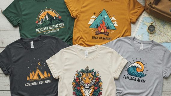 Bikin Tampil Beda! 15 Ide Desain Sablon Kaos Komunitas Pecinta Alam yang Keren