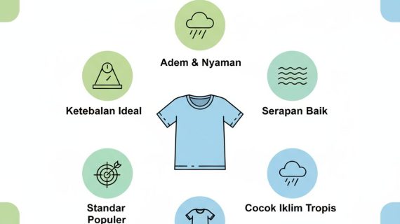 Kenapa Combed 24s Jadi Pilihan Favorit? Mengenal Karakteristik Bahan Kaos Katun Combed 24s