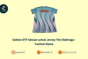 Sablon DTF Satuan untuk Jersey Tim Olahraga – Custom Nama dan Nomor