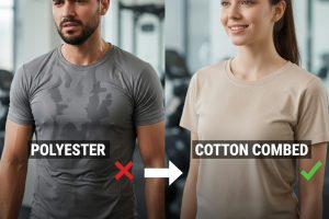 Kaos Cepat Bau Asem? Kenali Perbedaan Kaos Polyester vs Cotton Combed dan Pilih yang Tepat untuk Aktivitas Berat!