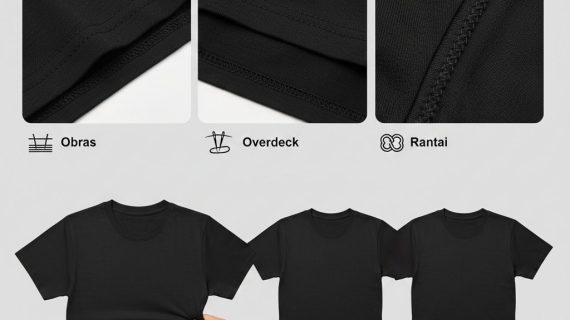 Jahitan Kaos Paling Kuat! Mengenal Perbedaan Jahitan Obras, Overdeck, dan Rantai yang Menentukan Umur Kaos