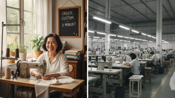 TERANCAM GULUNG TIKAR? Kenapa Bisnis Konveksi Kecil Justru Bertahan Kuat di Tengah Badai Industri Tekstil