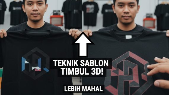Sablon Timbul 3D! Mengenal Teknik Sablon High Density (HD) dan Alasan Kaos HD Lebih Mahal dari Plastisol Biasa