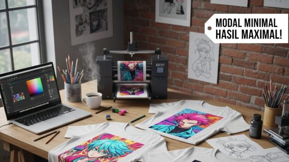 Modal Minimal, Hasil Maksimal! Peluang Bikin Kaos Satuan Desain Full Color Tanpa Batasan Jumlah