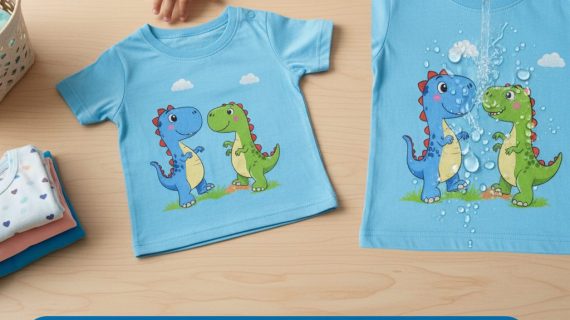 Kaos Anak Cepat Rusak? Kenapa Sablon DTF Dianggap Paling Aman dan Tahan Cuci untuk Desain Kaos Anak