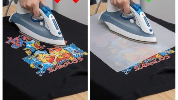 Stop Setrika Langsung! Panduan Tepat Cara Setrika Kaos Sablon (Plastisol, DTF, Polyflex) Agar Tidak Rusak dan Lengket