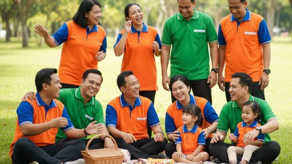 Kaos Family Gathering Anti Kaku! Panduan Memilih Warna dan Bahan Kaos yang Nyaman untuk Acara Outdoor Seharian